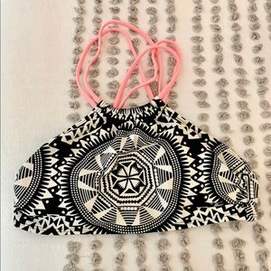Mandala target halter swimsuit